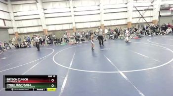 68 lbs Quarterfinal - Bryson Zunich, Badlands Elite vs Ryder Rodriguez, Sanderson Wrestling Academy