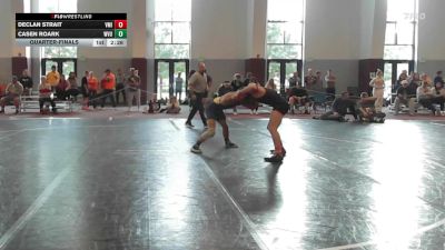 133 lbs Quarterfinal - Declan Strait, VMI vs Casen Roark, West Virginia