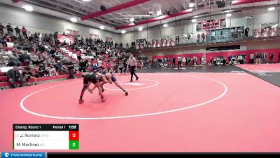 126 lbs Champ. Round 1 - Jesus Romero, Granger vs Manuel Martinez, Eisenhower High School