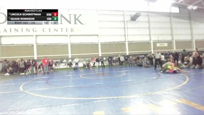 118 lbs 1st Place Match - Quade Robinson, Iron County Wrestling Academy vs Lincoln Schwettman, No Escape Wrestling Academy