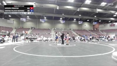 103 lbs Round 1 (4 Team) - Aroura Preston, Iowa Lakes CC vs Cristina Palacio Martinez, Colby Community College