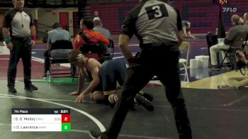 197 lbs 7th Place - Sean O`Malley, Drexel vs Daniel Lawrence, Army West Point