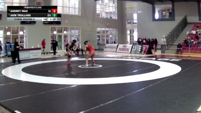 138 lbs Cons. Round 3 - Audrey Diaz, Pacific University vs Jade Trolland, Simon Fraser University