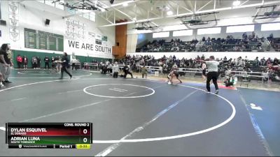 120 lbs Cons. Round 2 - Adrian Luna, South Torrance vs Dylan Esquivel, El Dorado