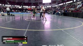 120 lbs Cons. Round 3 - Adrian Sykes, Owyhee vs Luis Hernandez, Borah