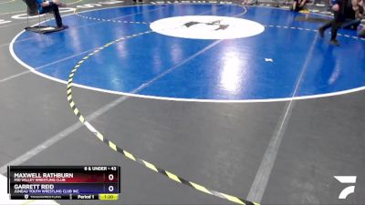 43 lbs Round 2 - Garrett Reid, Juneau Youth Wrestling Club Inc. vs Maxwell Rathburn, Mid Valley Wrestling Club