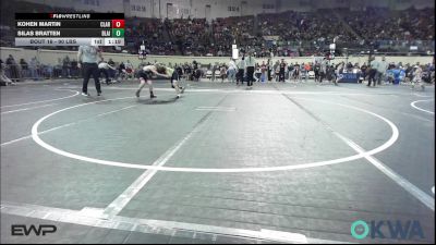 90 lbs Round Of 16 - Kohen Martin, Claremore Wrestling Club vs Silas Bratten, Blaine County Grapplers