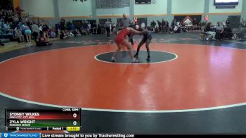 120 lbs Cons. Semi - Sydney Wilkes, Iowa City, City High vs Zyla Wright, Dubuque Senior