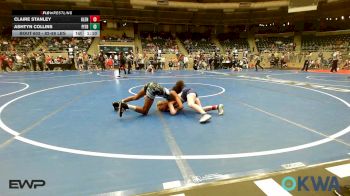 82-88 lbs Quarterfinal - Claire Stanley, Glenpool Warriors vs Ashtyn Collins, Pitbull Wrestling Academy