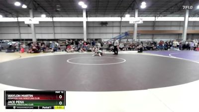 60-65 A Round 1 - Waylon Martin, Mountain Man Wrestling Club vs Jace Pena, Madison Wrestling Club