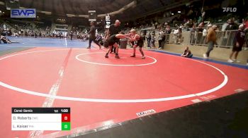 90 lbs Consolation - Dylan Roberts, Claremore Wrestling Club vs Logan Kaiser, Pin-King All Stars