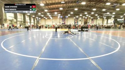 120 lbs Round Of 32 - Gabe Stevens, OH vs Nick Desisto, MA