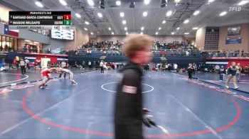 132 lbs Champ. Round 1 - Mason Milsaps, Conroe Woodlands College Park vs Santiago Garcia Contreras, Katy