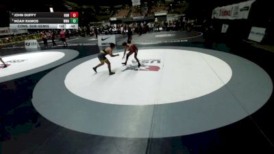 140 lbs Cons. Sub-semis - John Duffy, Brawley Gladiators Wrestling vs Noah Ramos, Wright Wrestling Academy