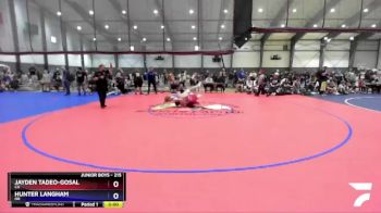 215 lbs Semifinal - Jayden Tadeo-Gosal, CA vs Hunter Langham, OR