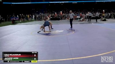 D3-175 lbs Cons. Round 2 - Jackson Lacek, Richmond HS vs Cole McLaughlin, Yale HS