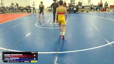 136 lbs 2nd Wrestleback (8 Team) - Ruger Pennington, Tennessee vs Tyce Thompson, Oklahoma Red