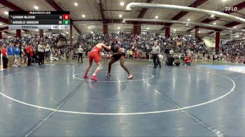 157 lbs Semifinal - Angelo Gibson, Pershing County vs Logen Blood, Indian Springs