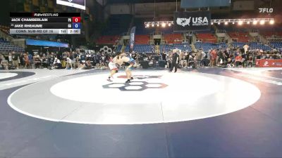 165 lbs Cons. Sub-rd Of 16 - Jack Chamberlain, PA vs Jake Rheaume, GA