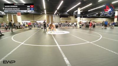 132 lbs Quarterfinal - Jaxon Johnson, Cardinal Wrestling Club vs Brandon Pattillo, Boneyard Wrestling Academy