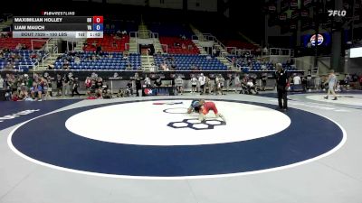 100 lbs Cons. Rd Of 32 - Maximilian Holley, OH vs Liam Mauch, VA
