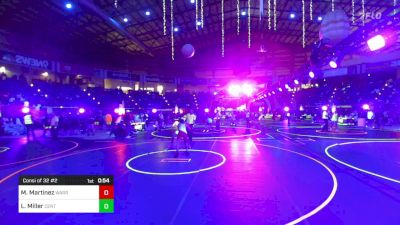 120 lbs Consi Of 32 #2 - Micah Martinez, Warrior Wrestling Club vs Logan Miller, Central Florida Wrestling