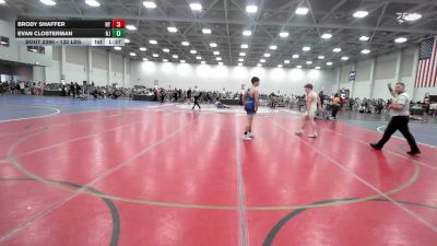 132 lbs Round Of 64 - Brody Shaffer, NY vs Evan Closterman, NJ