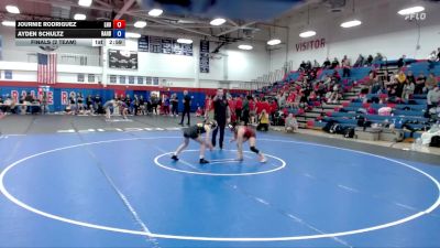 117 lbs Finals (2 Team) - Ayden Schultz, Randolph vs Journie Rodriguez, Lock Haven University