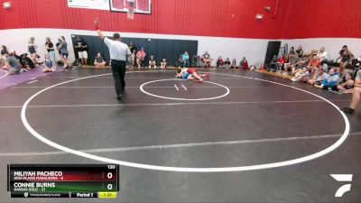 120 lbs Round 1 (6 Team) - Connie Burns, Kansas Gold vs Miliyah Pacheco, High Plains Marauders