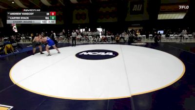 285 lbs Champ. Round 1 - Carter Stack, Washington & Lee vs Andrew Vanscoy, Baldwin Wallace