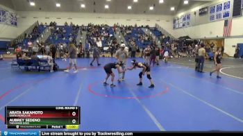 101 lbs Cons. Round 3 - Arata Sakamoto, Santa Monica Hs vs Aubrey Sedeno, Thousand Oaks