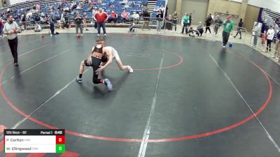 12U Boys - 82 lbs Cons. Round 3 - Payton Carlton, Hybrid Wrestling Club vs Waylon Ellingwood, Contenders Wrestling Academy