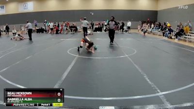 56 lbs Round 7 (10 Team) - Gabriella Alba, 84 Athletes vs Beau McKeown, Mat Assassins