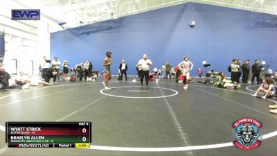 110 lbs Placement (4 Team) - Wyatt Strick, Slyfox Black vs Braelyn Allen, OpenMats Wrestling Club