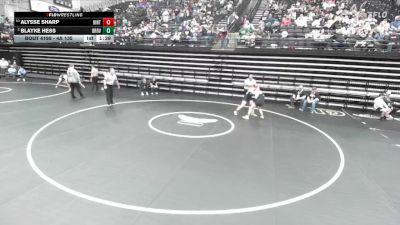 4A 135 lbs Cons. Round 1 - Alysse Sharp, Uintah vs Blayke Hess, Bear River