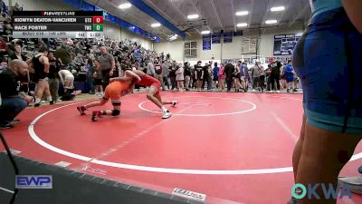 106 lbs Quarterfinal - Kiowyn Deaton-Vancuren, Grove Takedown Club vs Race Foster, Tahlequah Wrestling Club