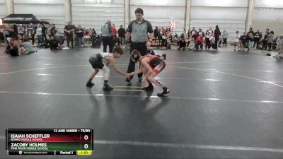 75/80 Round 3 - Isaiah Scheffler, Romeo Middle School vs Zacoby Holmes, Pine River Middle School