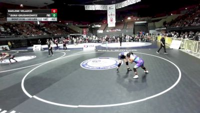 140 lbs Quarters - Raelene Velazco vs Sunji Grushkowitz, Peninsula Wrestling Club