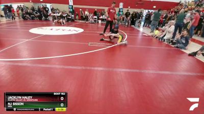 56-61 lbs Round 4 - Nj Sisson, HRA vs Jacklyn Haley, Platte Valley Jr. Wrestling