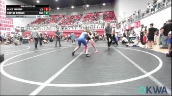 97 lbs Rr Rnd 2 - Alice Martin, Little Axe Takedown Club vs Sophie Brown, Choctaw Ironman
