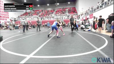 97 lbs Rr Rnd 2 - Alice Martin, Little Axe Takedown Club vs Sophie Brown, Choctaw Ironman