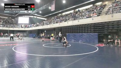 105 lbs Consi Of 8 #1 - Woody Rodgers, Collegeville vs Weston Mehlenbacher, Atlanta
