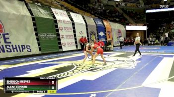 105 Class 1 lbs Cons. Round 2 - Aleah Conard, El Dorado Springs vs Emerson Reeves, Herculaneum