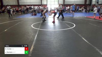 93 lbs Semifinal - Daniel Cooke, Fighting Irish vs Joseph Dentato, West Essex