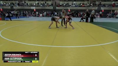 155 lbs Round 1 - Hank Gutormson, Pursuit Wrestling Minnesota vs Jeston Edelbach, Wabasha-Kellogg-Alma-Pepin