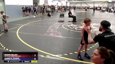 56 lbs Cons. Round 5 - Mason Billeci, Mid Valley Wrestling Club vs Garrick Staggs, Marathon Wrestling Club