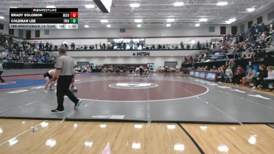 150 lbs 2nd Wrestleback (16 Team) - Brady Solomon, Berrien County vs Coleman Lee, Trion