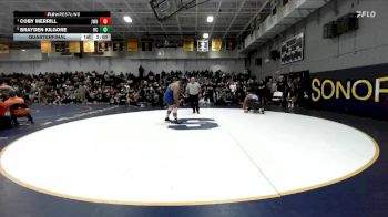 285 lbs Quarterfinal - Coby Merrill, JW North vs Brayden Kilgore, Rancho Cucamonga
