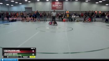 53 lbs Quarterfinal - Grayson Hintz, Williamsburg Wrestling Club vs Colton Rowland, Scanlan Wrestling Academy