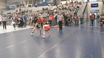92 lbs Cons. Rd Of 16 - Brendon Collins, Kuna Klub vs Beaudin Murphy, Billings Wrestling Club